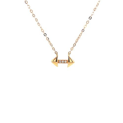 Diamond Arrow Pendant and Chain-Diamond Arrow Pendant and Chain -