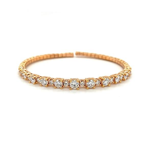 A Link Diamond Bangle-Diamond Bangle -