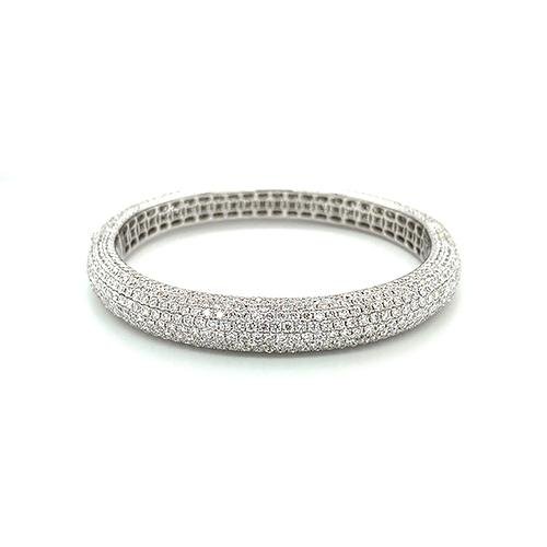 Pave Diamond Bangle-Diamond Bangle -