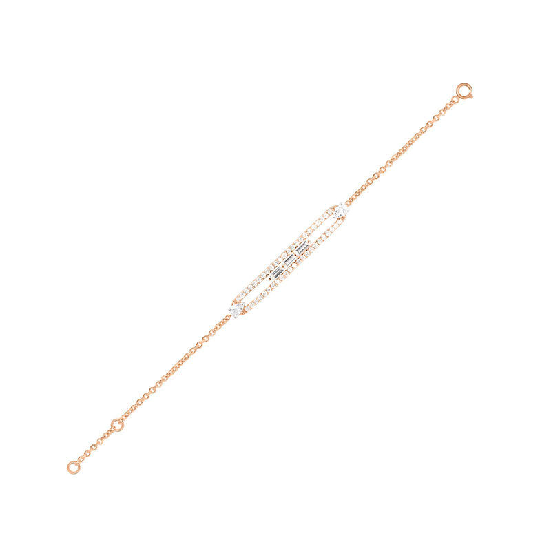 Diamond Chain Bracelet-Diamond Bracelet - DBRDI00073