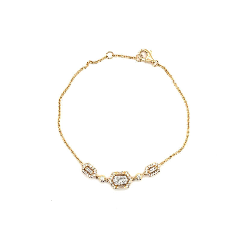 Diamond Chain Bracelet-Diamond Bracelet - DBRDI00265