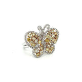 Diamond Butterfly Ring -