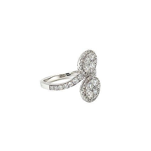 Diamond Bypass Ring -