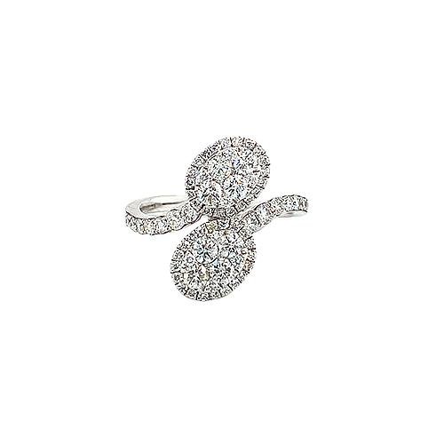 Diamond Bypass Ring -