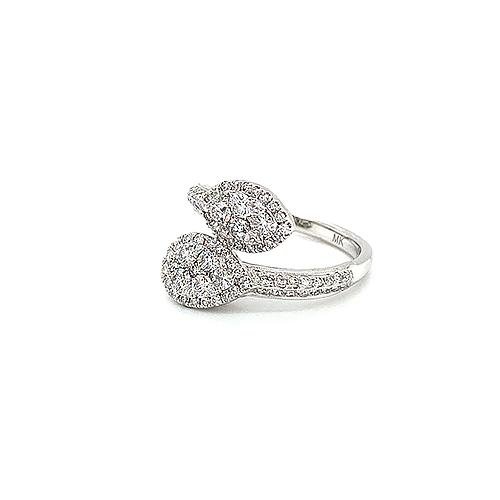 Diamond Bypass Ring -