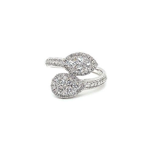 Diamond Bypass Ring -