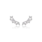 Diamond Climber Earrings-Diamond Climber Earrings - DENKA04453