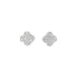Diamond Clover Earrings-Diamond Clover Earrings -