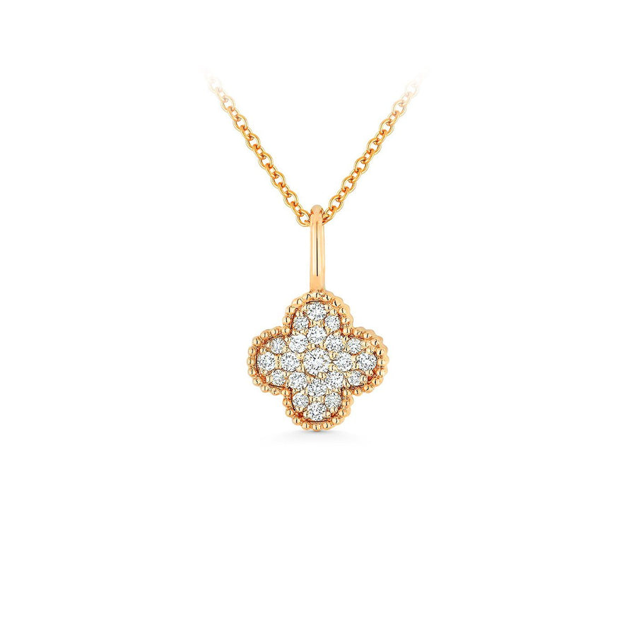Diamond Clover Pendant and Chain - DNMAD00028