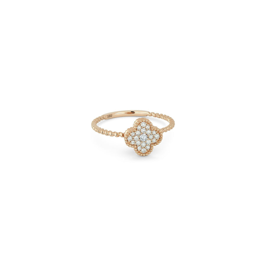 Diamond Clover Ring -