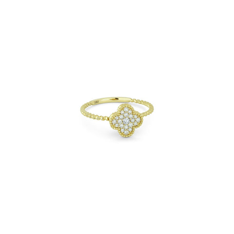 Diamond Clover Ring -