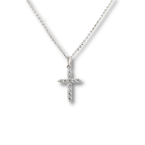 Diamond Cross Necklace-Diamond Cross Necklace - DNTIJ02133
