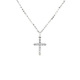 Diamond Cross Pendant and Chain-Diamond Cross Pendant and Chain -