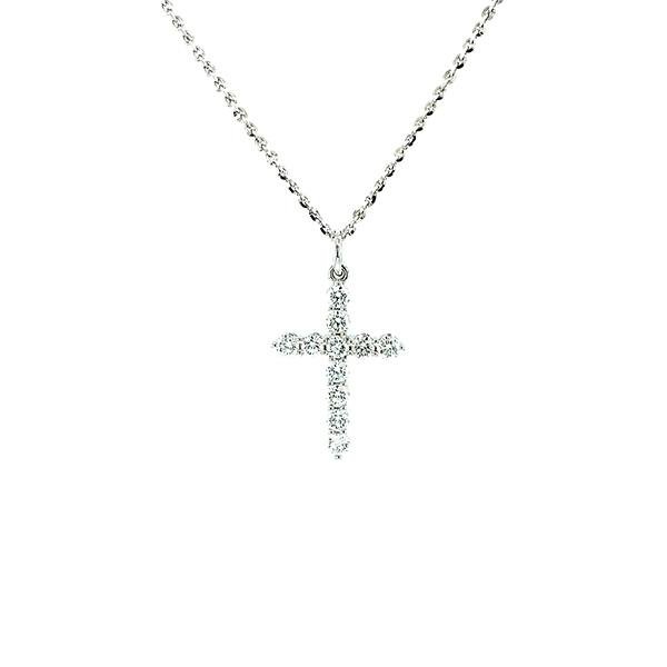 Diamond Cross Pendant and Chain-Diamond Cross Pendant and Chain - DNTIJ01964
