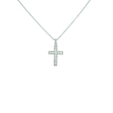 Diamond Cross Pendant and Chain-Diamond Cross Pendant and Chain - DNUJD00562