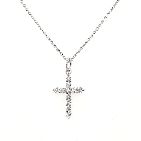 Diamond Cross Pendant-Diamond Cross Pendant - DNTIJ02179