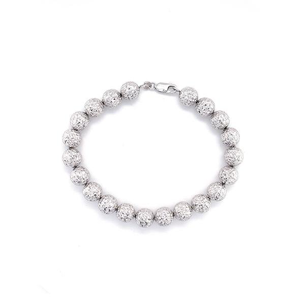 Diamond Cut Gold Bead Bracelet -