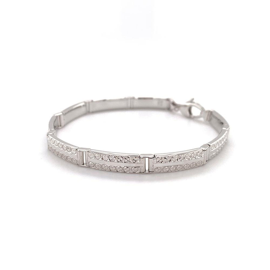 Diamond Cut Rectangular Bracelet -