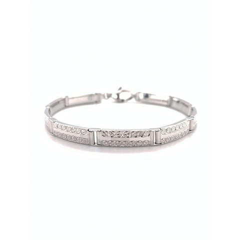 Diamond Cut Rectangular Bracelet -