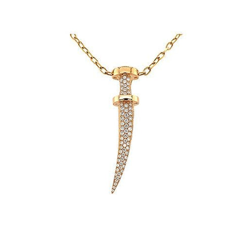 Diamond Dagger Necklace-Diamond Dagger Necklace -