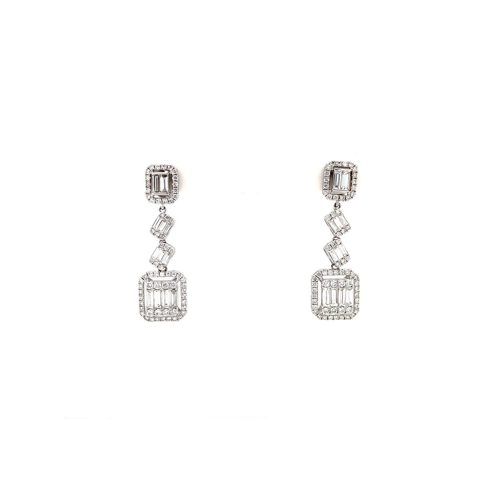Diamond Dangling Earrings - DERDI00257