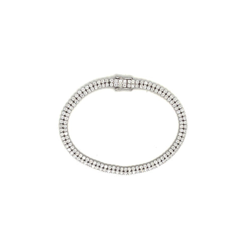 Diamond Double Row Bracelet - DBTIJ02231