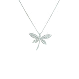 Diamond Dragon Fly Pendant and Chain - DNUJD00521