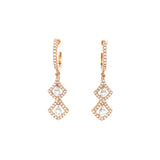 Diamond Drop Earrings-Diamond Drop Earrings - DERDI00422
