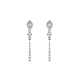 Diamond Drop Earrings-Diamond Drop Earrings - DERDI00448