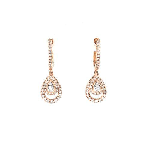 Diamond Drop Earrings-Diamond Drop Earrings - DERDI00471