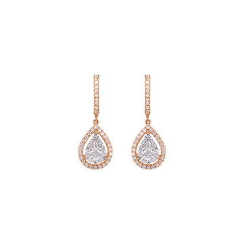 Diamond Earrings-Diamond Earrings - DERDI00109