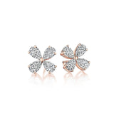Diamond Flower Earrings-Diamond Flower Earrings - 43126