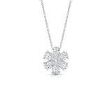 Diamond Flower Necklace-Diamond Flower Necklace - DNRAH06004