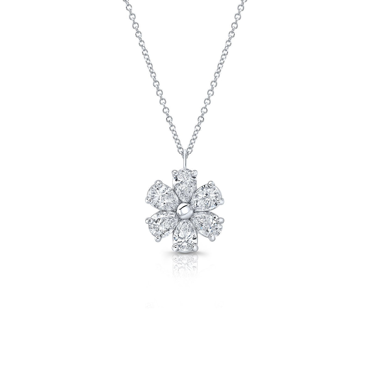 Diamond Flower Necklace - DNRAH06013