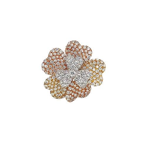 Diamond Flower Ring -