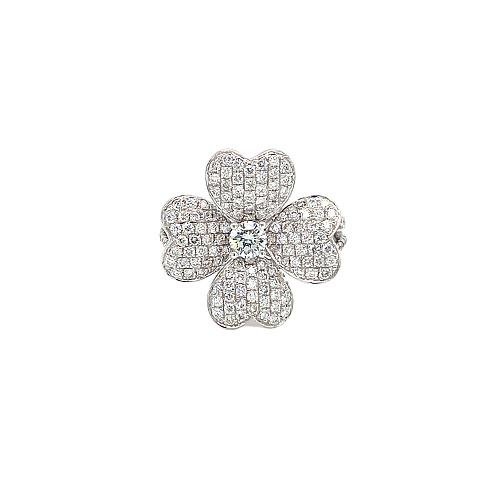 Diamond Flower Ring -