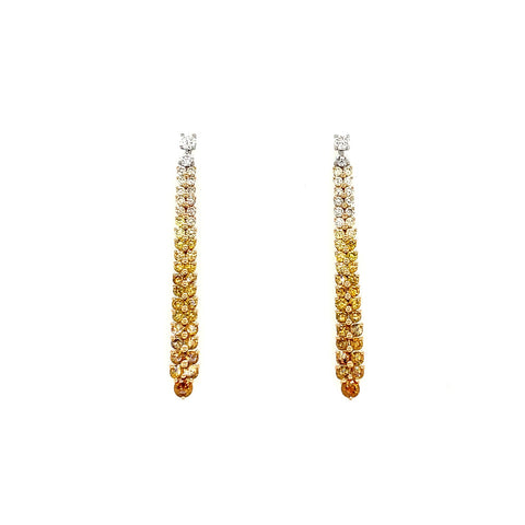 Diamond Gradient Drop Earrings-Diamond Gradient Drop Earrings - DETIJ01606