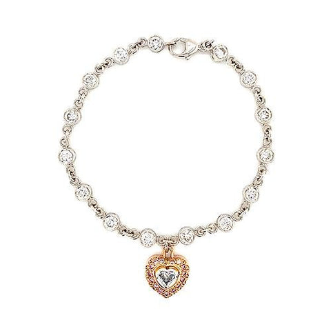 Diamond Heart Bracelet -