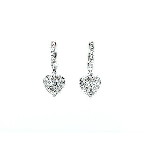 Diamond Heart Earrings -
