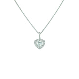 Diamond Heart Necklace-Diamond Heart Necklace - DNUJD00539
