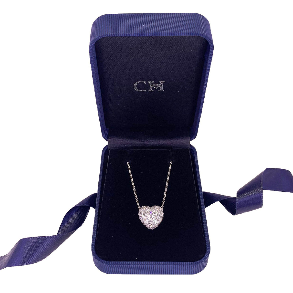 Diamond Heart Pendant and Chain - DNKUR00064