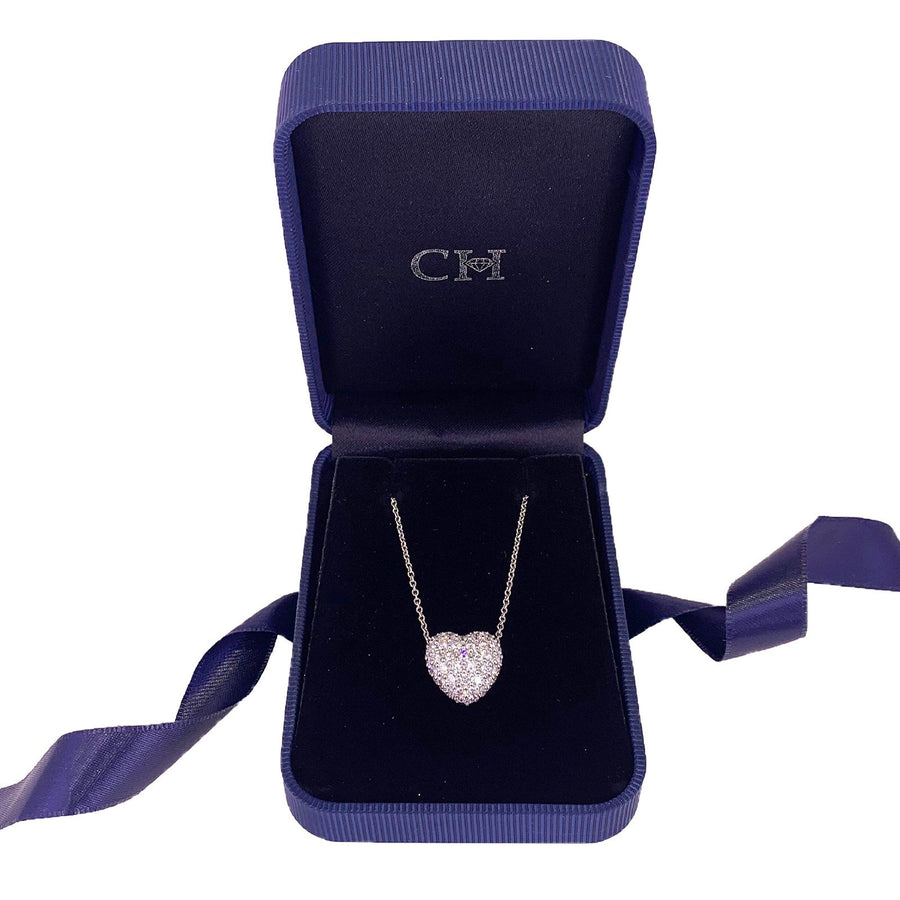Diamond Heart Pendant and Chain - DNKUR00064