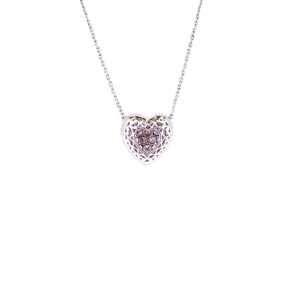 Diamond Heart Pendant and Chain - DNKUR00064