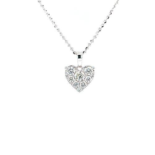 Diamond Heart Pendant and Chain-Diamond Heart Pendant and Chain -