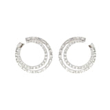 Diamond Hoop Earrings-Diamond Hoop Earrings - DEDRA04970