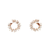 Diamond Hoop Earrings - DEDRA05041