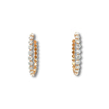 Diamond Hoop Earrings - DEDRA05078