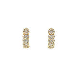 Diamond Hoop Earrings-Diamond Hoop Earrings -