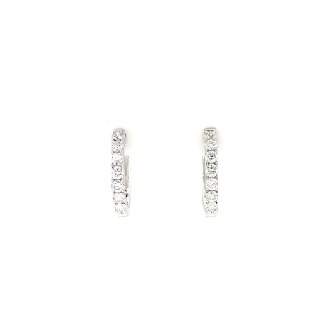 Diamond Hoop Earrings-Diamond Hoop Earrings - DEMLK05149