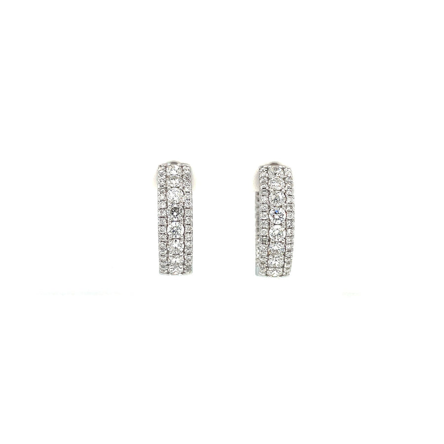 Diamond Hoop Earrings - DETIJ01580